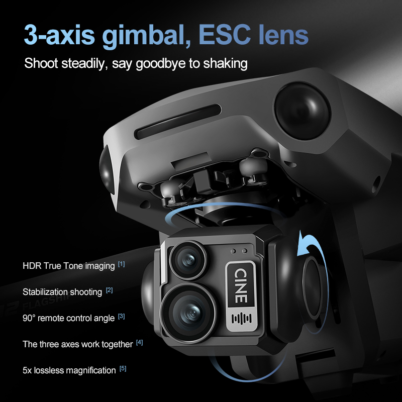 8K 3 Axis Gimbal Brushless 7.2 - Drone Gimbal Brushless avis et prix
