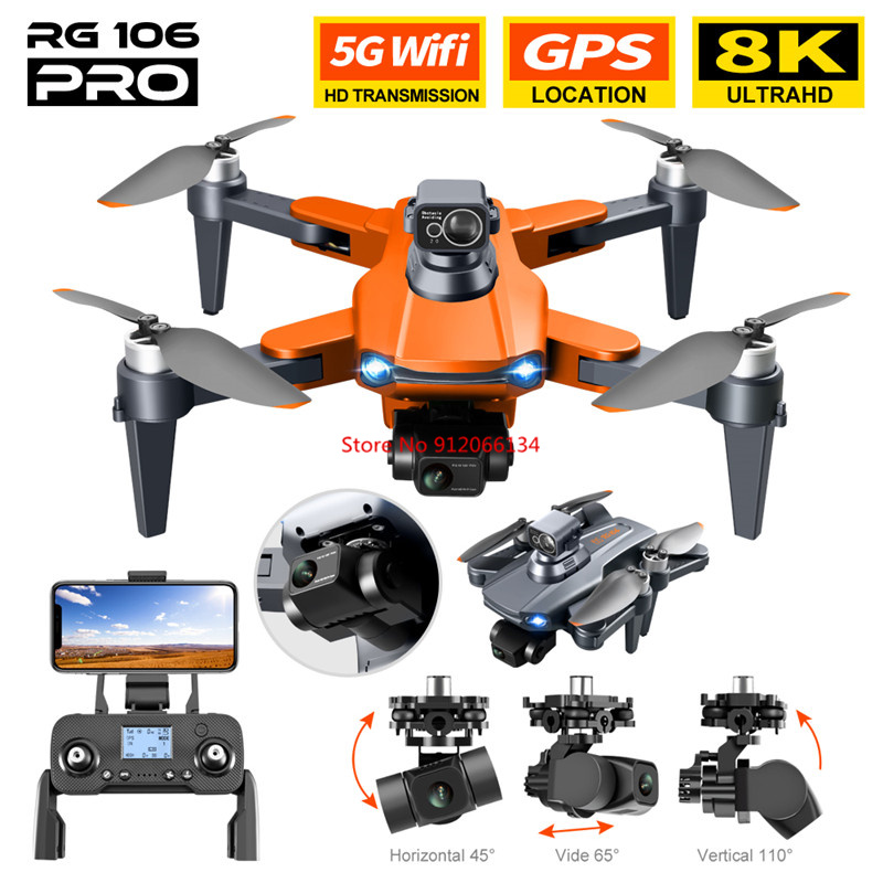 8K ESC Camera GPS Obstacle Avo - Drone Gimbal Brushless avis et prix