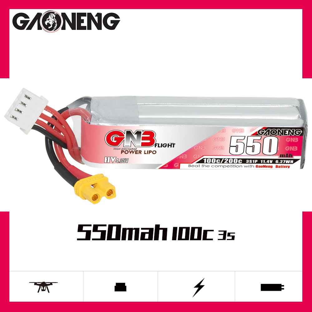 GNB HV 11.4V 550mAh 100C/200C  - Drone Gimbal Controller avis et prix