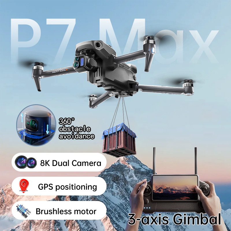 NEW P7 Max Drone 8K Camera GPS - Drone Gimbal 3 Axis avis et prix
