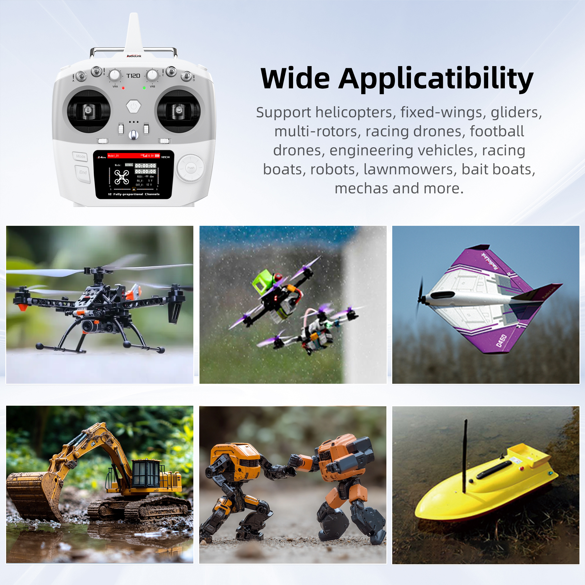 Radiolink T12D ELRS 12 Channel - Drone Gimbal Controller avis et prix