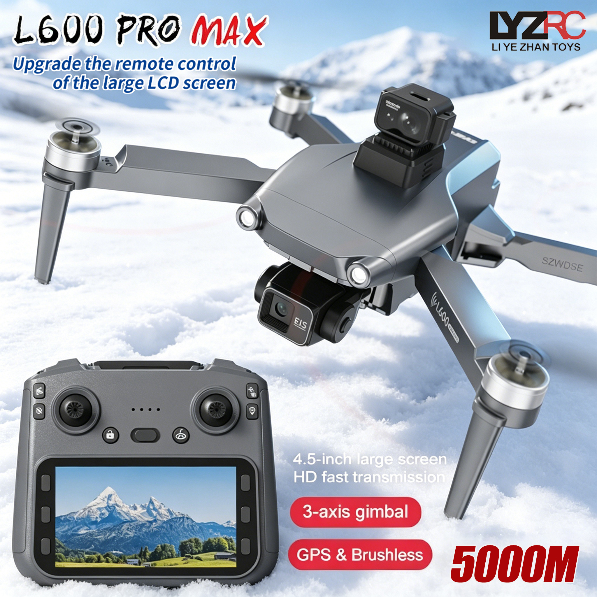 L600 MAX GPS Drone Professiona - Drone Gimbal Brushless avis et prix