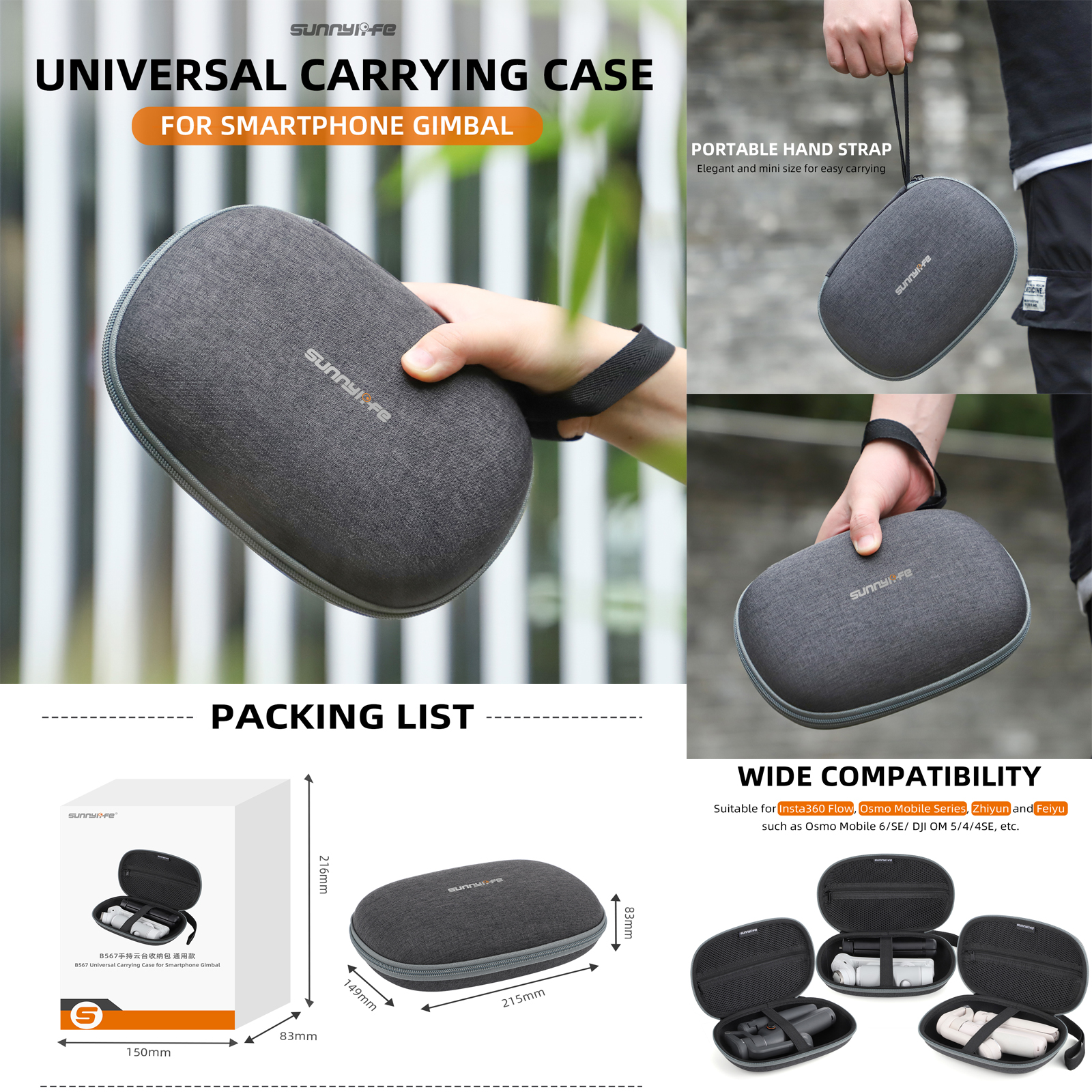Sunnylife Hard Case Protective - Drone Gimbal For Insta360 avis et prix