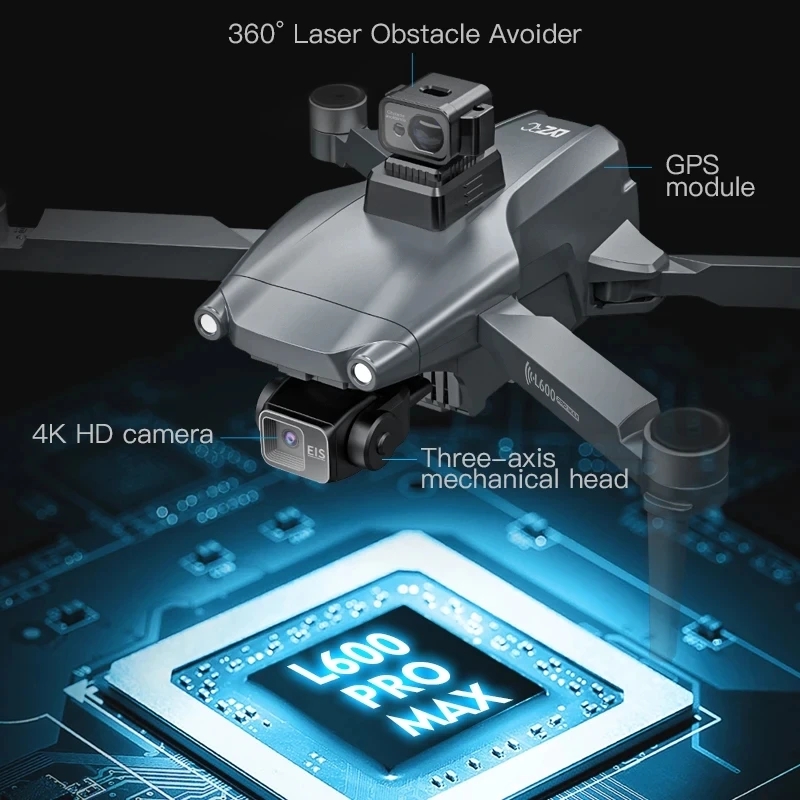 L600 PRO MAX GPS Drone Profess - Drone Gimbal Brushless avis et prix