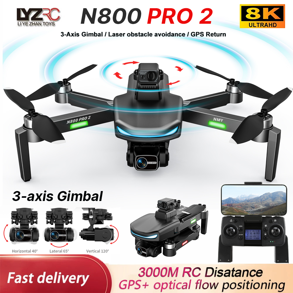 N800 PRO 2 GPS Drone Professio - Drone Gimbal 2 Axis avis et prix