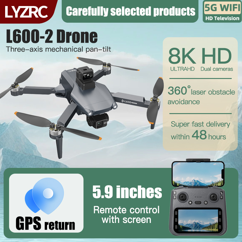 LYZRC L600-2 MAX GPS Drone 3-A - Drone Gimbal 2 Axis avis et prix